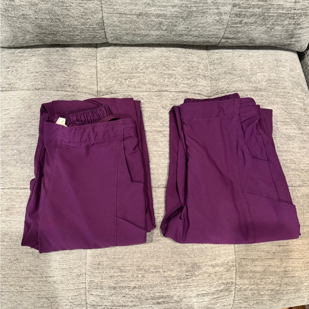 Purple scrub pants